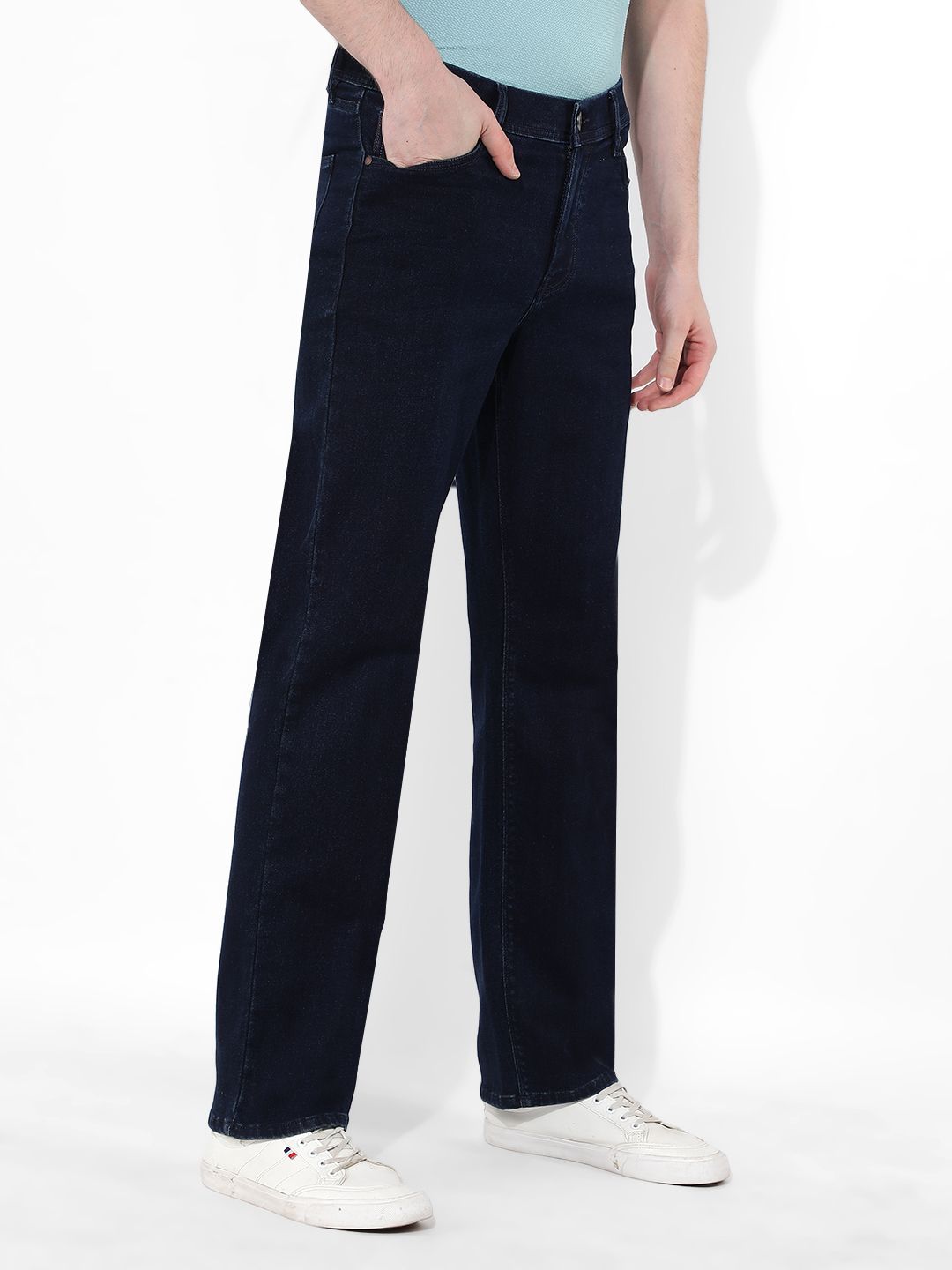 Numero Uno Men Solid Blue Jeans